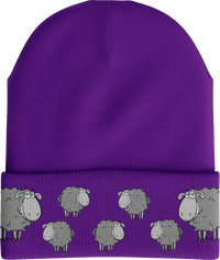 Black Sheep Beanie with 3M Thinsulate Insulation & Reflective Stripe thumbnail 4 black sheep beanie - madhats.com.au