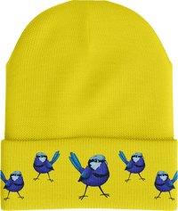 Blue Wren 3M Thinsulate Insulated Reflective Beanie thumbnail 4 blue wren beanie - madhats.com.au