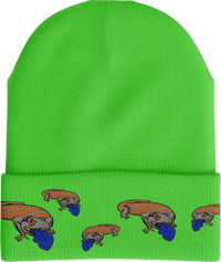 Bluey Lizard Insulated Reflective Beanie with 3M Thinsulate thumbnail 4 bluey lizard beanie - madhats.com.au