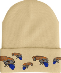 Bluey Lizard Insulated Reflective Beanie with 3M Thinsulate thumbnail 1 bluey lizard beanie - madhats.com.au