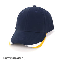 Bondi 3 Tone Structured Peak Cotton Cap thumbnail 5