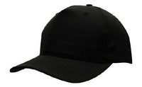 Breathable Poly Twill Structured 5-Panel Low Profile Cap thumbnail 3