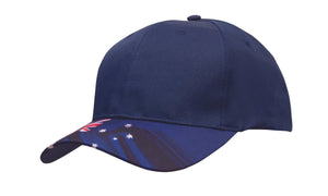 Breathable Poly Twill Waving Flag Cap