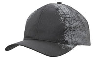 Breathable Poly Twill 6-Panel Cap with Tire Print thumbnail 1