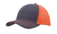 Brushed Cotton Mesh Back 6-Panel Trucker Cap with Pre-Curved Peak thumbnail 5