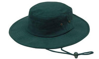 Brushed Heavy Cotton Wide Brim Hat with Adjustable Chin Strap thumbnail 9