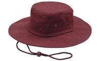 Brushed Heavy Cotton Wide Brim Hat with Adjustable Chin Strap thumbnail 25