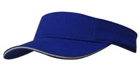 Brushed Heavy Cotton Visor with Adjustable Sandwich Strap thumbnail 10