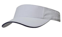 Brushed Heavy Cotton Visor with Adjustable Sandwich Strap thumbnail 12