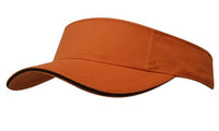 Brushed Heavy Cotton Visor with Adjustable Sandwich Strap thumbnail 6