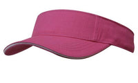 Brushed Heavy Cotton Visor with Adjustable Sandwich Strap thumbnail 7