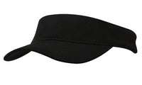 Brushed Heavy Cotton Visor with Adjustable Sandwich Strap thumbnail 4