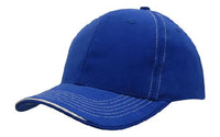 Brushed Heavy Cotton Cap with Contrasting Stitching & Open Lip Sandwich thumbnail 4