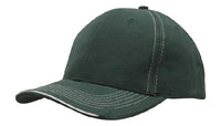 Brushed Heavy Cotton Cap with Contrasting Stitching & Open Lip Sandwich thumbnail 5