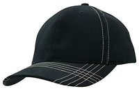 Brushed Heavy Cotton Cap with Contrasting Stitching & Cross-Stitched Peak thumbnail 5
