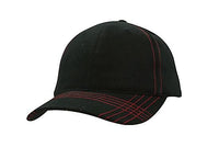 Brushed Heavy Cotton Cap with Contrasting Stitching & Cross-Stitched Peak thumbnail 3