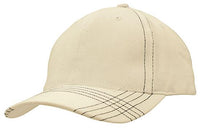 Brushed Heavy Cotton Cap with Contrasting Stitching & Cross-Stitched Peak thumbnail 6
