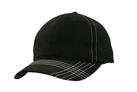 Brushed Heavy Cotton Cap with Contrasting Stitching & Cross-Stitched Peak thumbnail 4