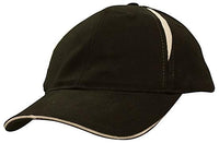 Brushed Heavy Cotton 6-Panel Cap with Crown Inserts & Sandwich thumbnail 3