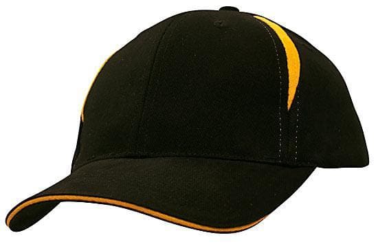 Brushed Heavy Cotton 6-Panel Cap with Crown Inserts & Sandwich