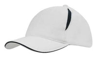 Brushed Heavy Cotton 6-Panel Cap with Crown Inserts & Sandwich thumbnail 6