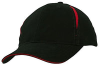 Brushed Heavy Cotton 6-Panel Cap with Crown Inserts & Sandwich thumbnail 2