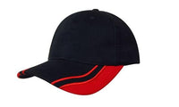 Brushed Heavy Cotton Baseball Cap with Curved Peak Inserts thumbnail 4