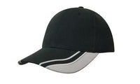 Brushed Heavy Cotton Baseball Cap with Curved Peak Inserts thumbnail 11