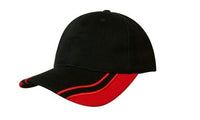 Brushed Heavy Cotton Baseball Cap with Curved Peak Inserts thumbnail 2