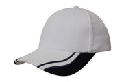 Brushed Heavy Cotton Baseball Cap with Curved Peak Inserts thumbnail 8