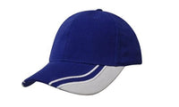 Brushed Heavy Cotton Baseball Cap with Curved Peak Inserts thumbnail 5