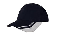 Brushed Heavy Cotton Baseball Cap with Curved Peak Inserts thumbnail 7