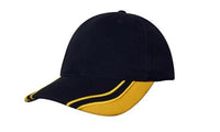 Brushed Heavy Cotton Baseball Cap with Curved Peak Inserts thumbnail 3