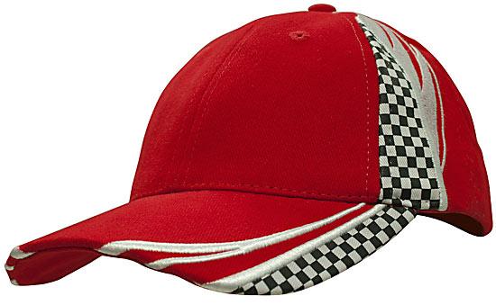 Brushed heavy cotton with embroidery & printed checks - madhats.com.au