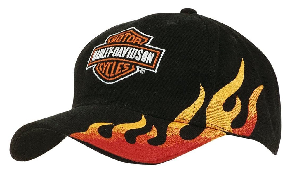 Brushed Heavy Cotton with Flame Embroidery - madhats.com.au