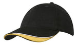 Brushed Heavy Cotton with Indented Peak - madhats.com.au