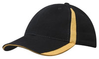 Brushed Heavy Cotton 6-Panel Low Profile Cap with Inserts thumbnail 2