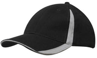 Brushed Heavy Cotton 6-Panel Low Profile Cap with Inserts thumbnail 3