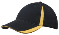Brushed Heavy Cotton 6-Panel Low Profile Cap with Inserts thumbnail 12