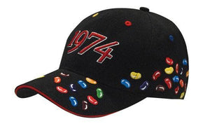 Brushed Heavy Cotton with Jelly Bean Embroidery - madhats.com.au
