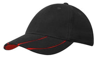 Brushed Heavy Cotton Cap with Laminated Two-Tone Peak thumbnail 3