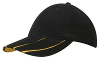 Brushed Heavy Cotton Cap with Laminated Two-Tone Peak thumbnail 1