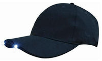 Brushed Heavy Cotton Cap with Integrated LED Peak Lights thumbnail 2