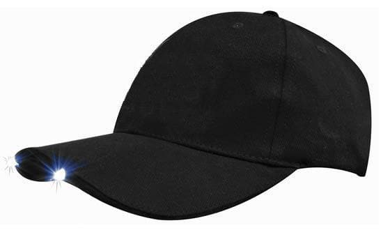 Brushed Heavy Cotton Cap with Integrated LED Peak Lights