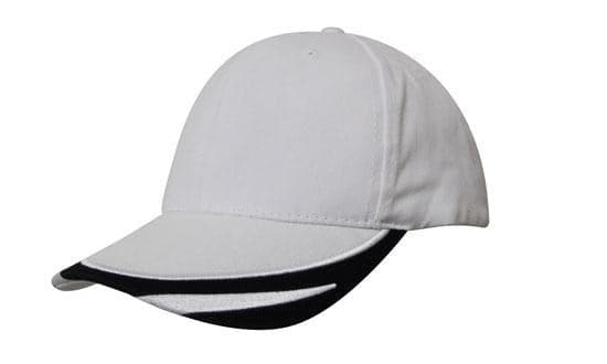 Brushed Heavy Cotton with Peak Trim Embroidered - madhats.com.au