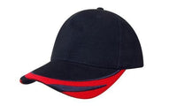 Brushed Heavy Cotton Cap with Peak Trim and Embroidery thumbnail 7