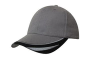 Brushed Heavy Cotton Cap with Peak Trim and Embroidery thumbnail 5