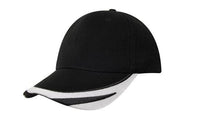 Brushed Heavy Cotton Cap with Peak Trim and Embroidery thumbnail 3