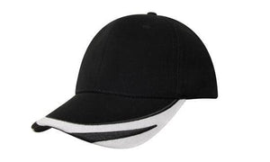 Brushed Heavy Cotton with Peak Trim Embroidered - madhats.com.au