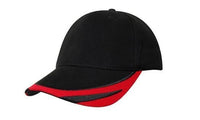 Brushed Heavy Cotton Cap with Peak Trim and Embroidery thumbnail 2